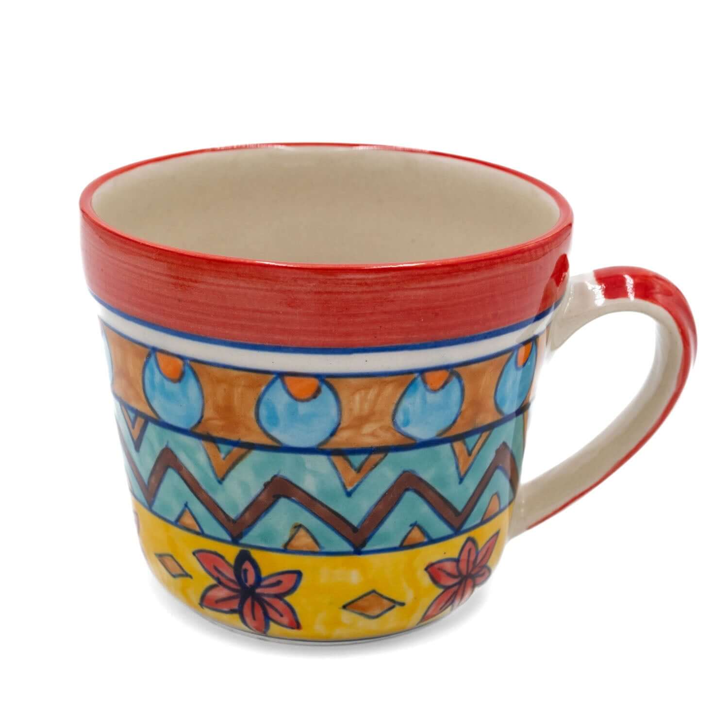 Bunte Große Keramiktasse 0,4L