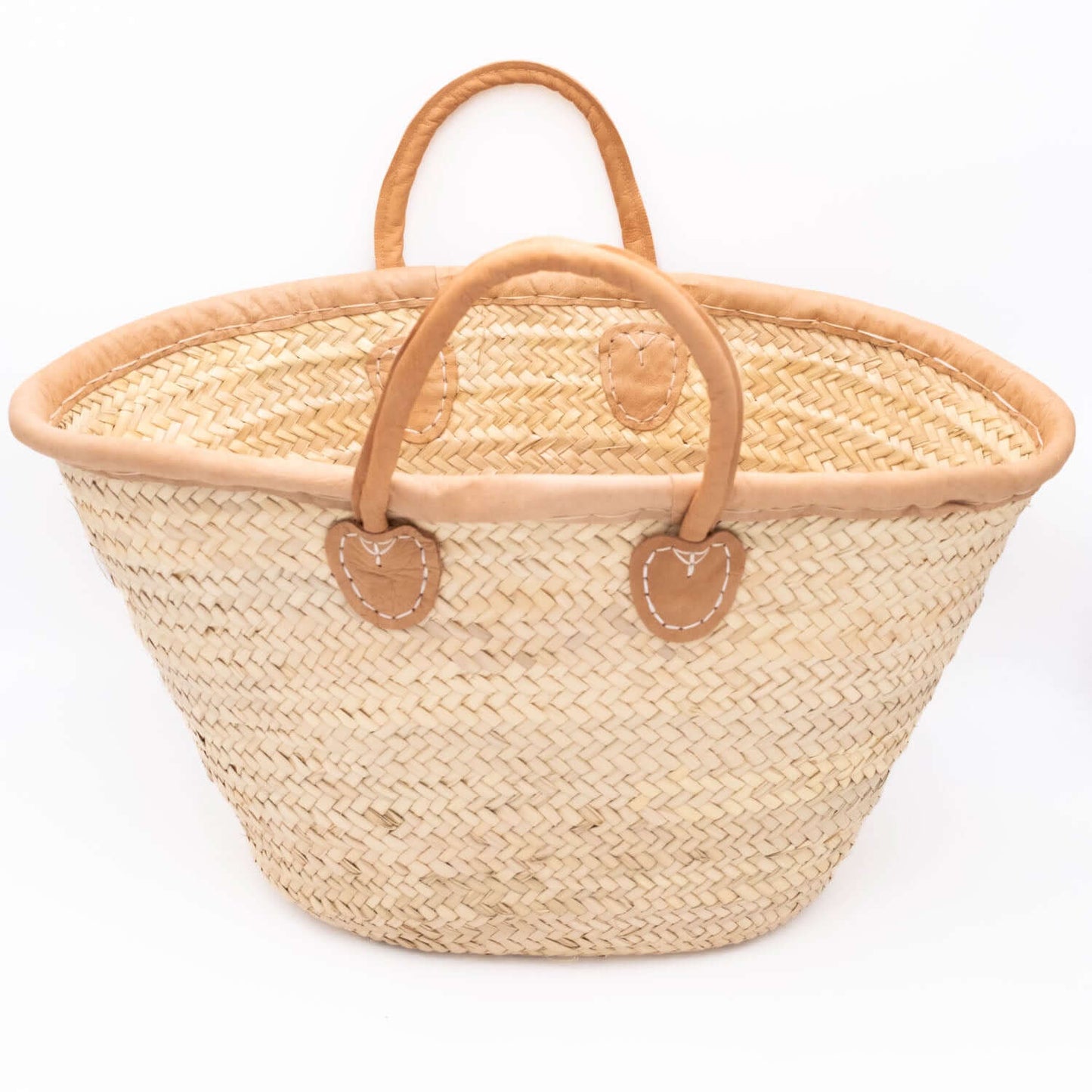 Korb aus Palmblättern mit Griff, Ibizatasche