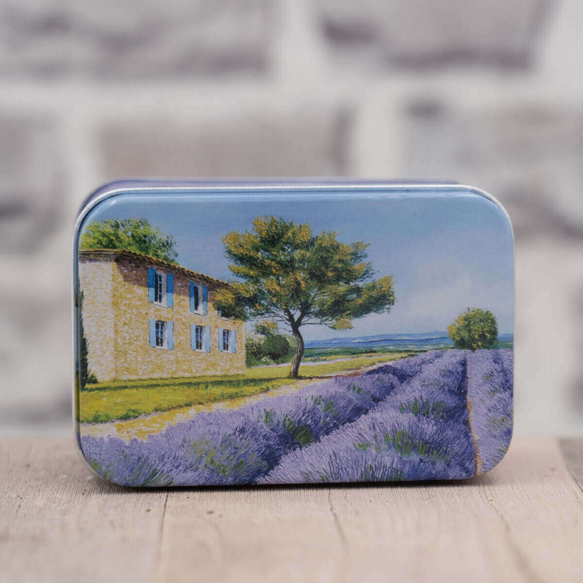 Blechdose mit Lavendel -Motiv – Elegante Seifenablage