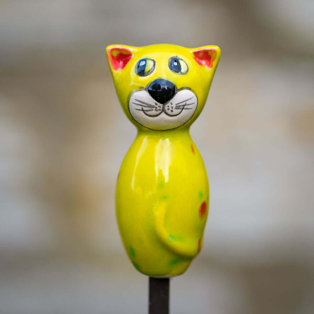 Keramik Katze Mini 7,5 cm in verschiedenen Farben