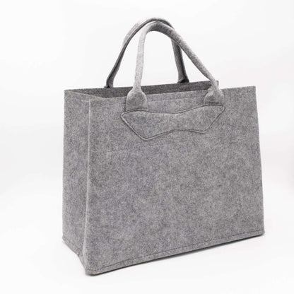 Filztasche hellgrau uni