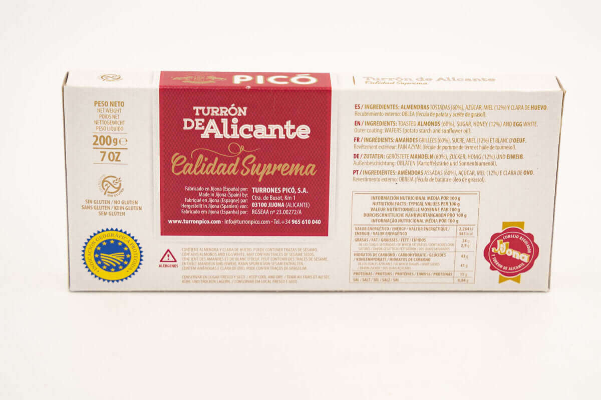 Turrón de Alicante Pico aus Spanien 200g