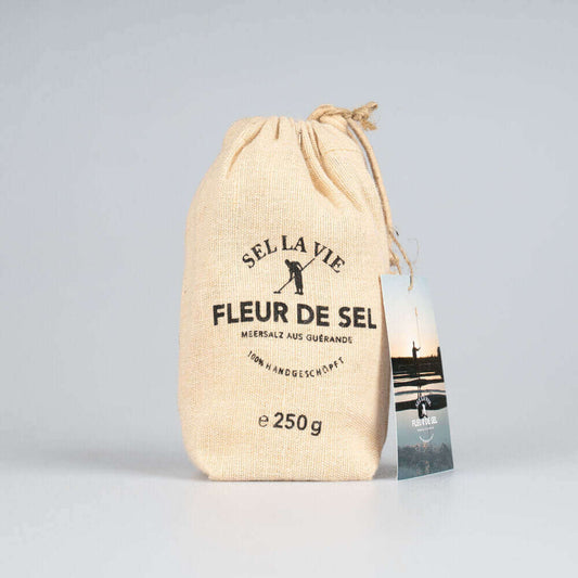 Fleur de Sel Natur 250g im Jutebeutel von Sel la Vie / Salz aus Frankreich