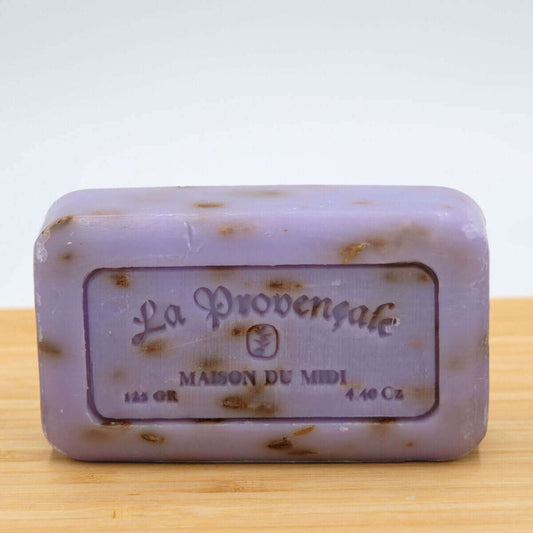 Savon de Marseille Lavendelblüte 125g / Manufakturseife aus Frankreich / Provence